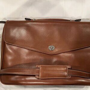 Vintage Coach Tobacco Tan Leather 6457 Brief/Laptop Case NWT